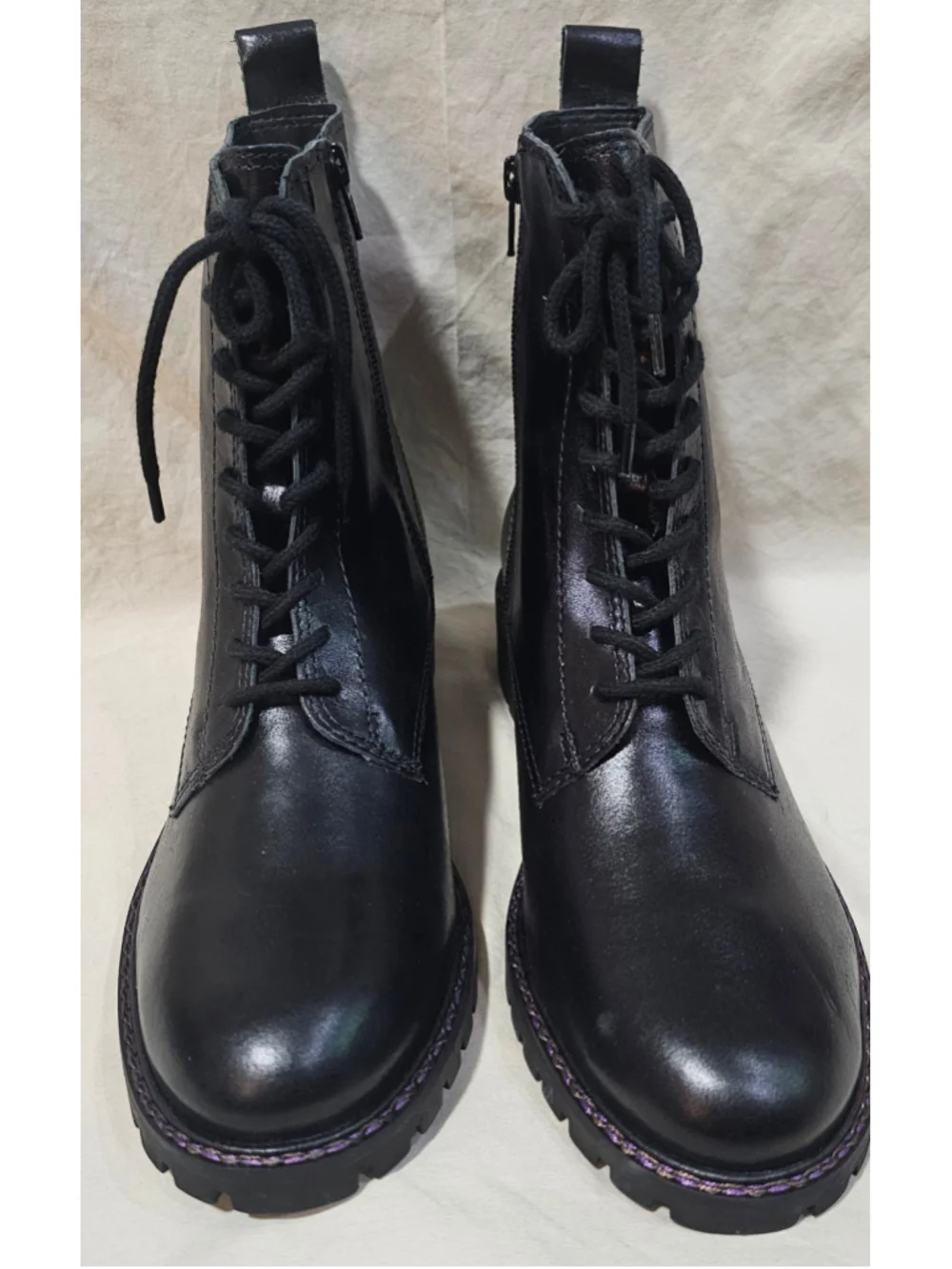 Lucky Brand Mens Lace Up Captain Boot size 10 M, Black
